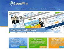 Tablet Screenshot of leadproservice.com